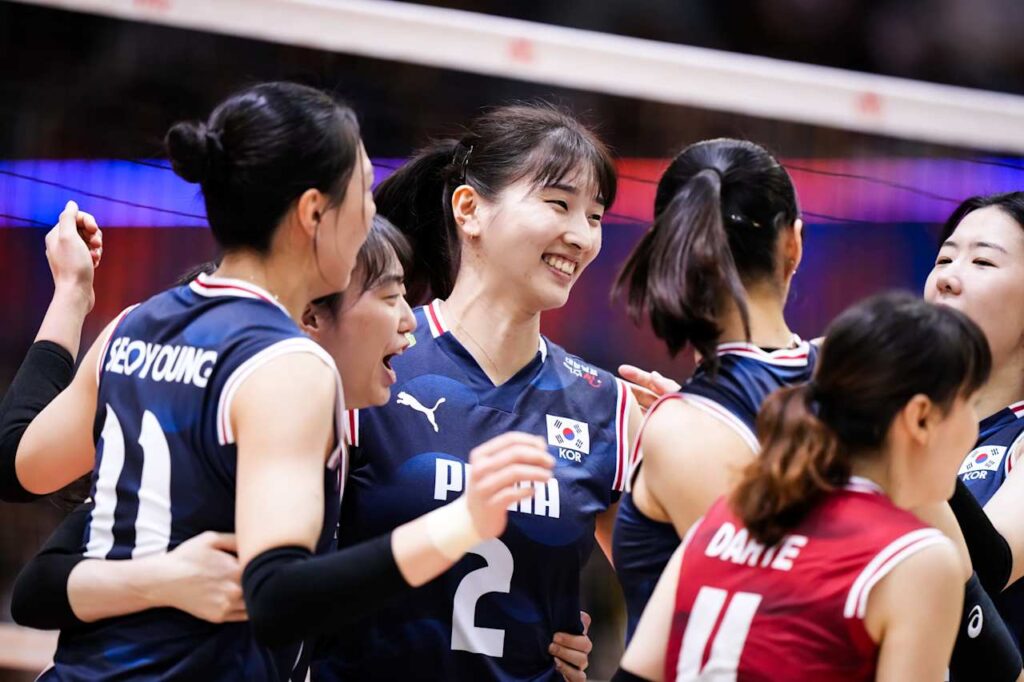 วอลเลย์บอลหญิงทีมชาติเกาหลีVNL2025 เกาหลีVSฝรั่งเศส