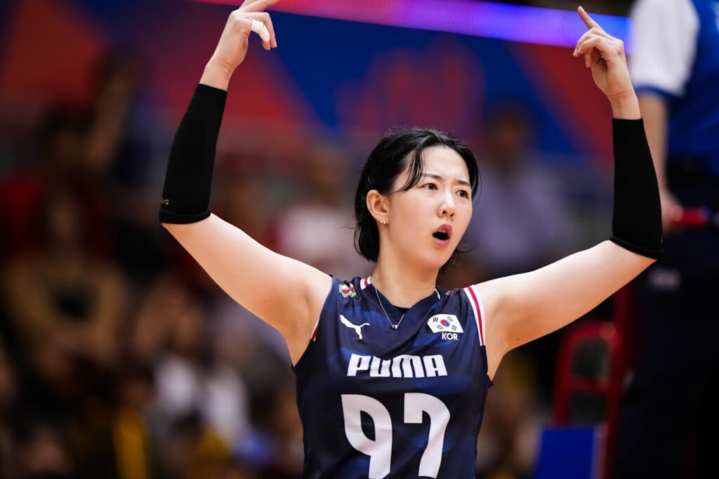 ทีมชาติวอลเลย์บอลหญิงเกาหลีในการแข่งVNL2025 ไทยVSโปแลนด์