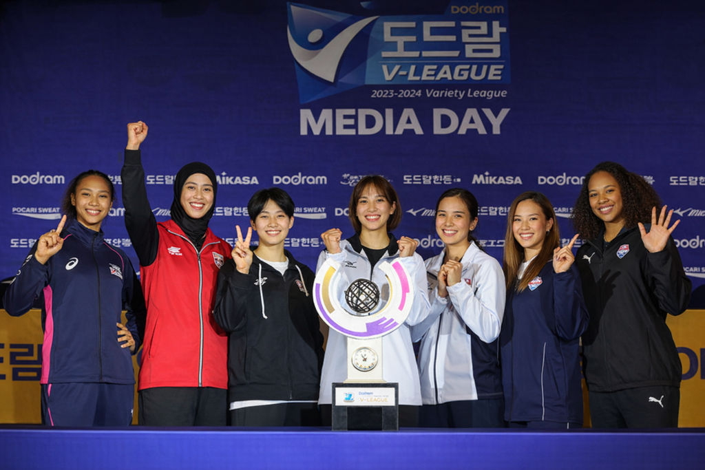 บรรยากาศการแข่งขันวอลเลย์บอล KOVO V-League ลีกเกาหลีใต้